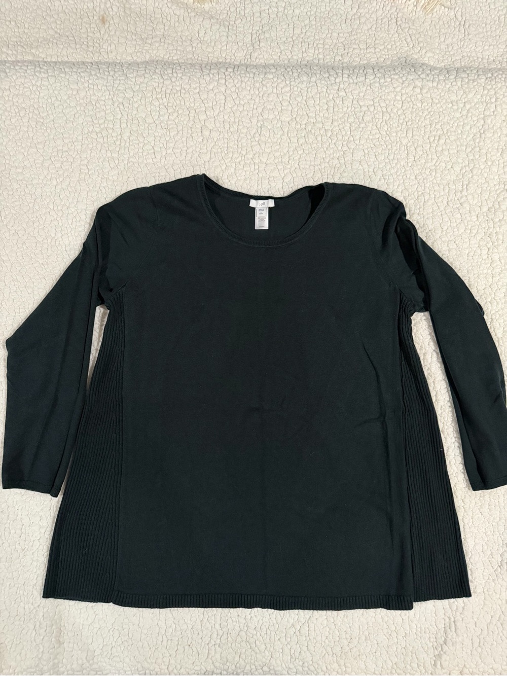 J. Jill Forest Green A-line Crewneck Sweater